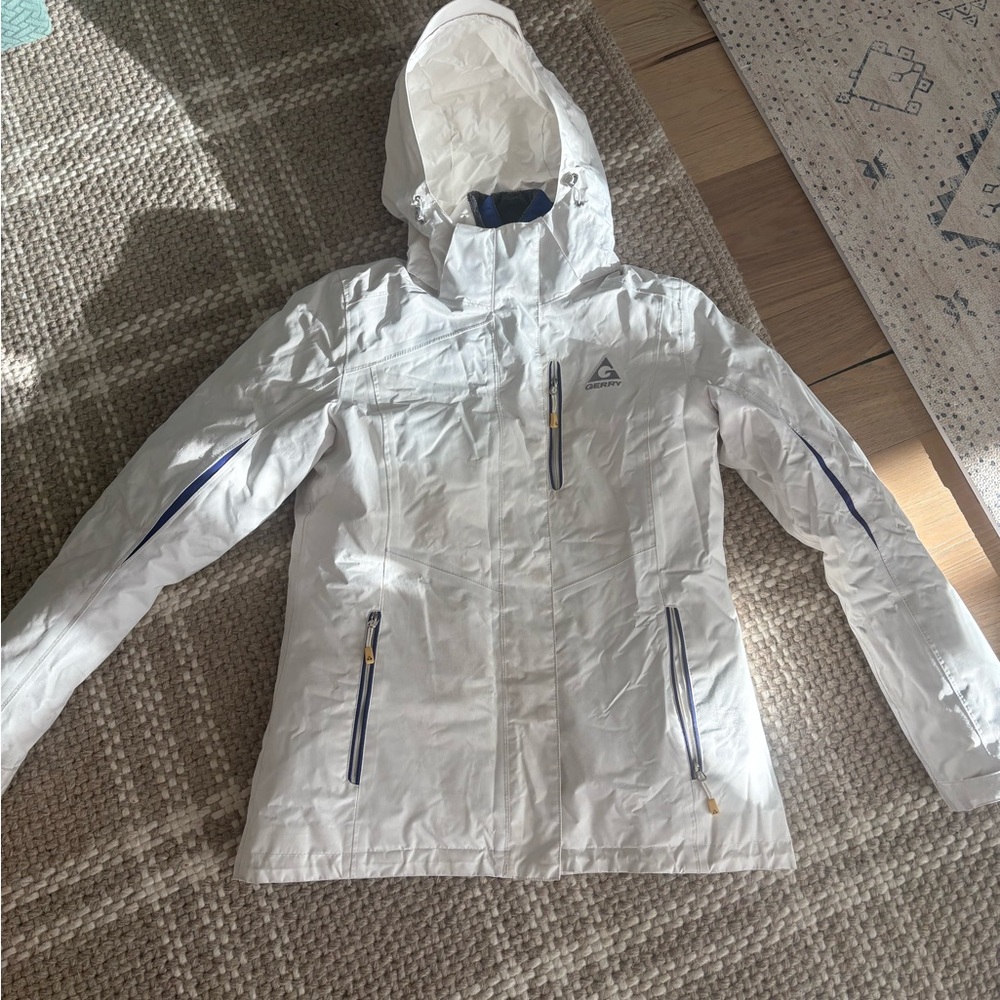 Gerry Weber Snow White Ski Jacket with Blue Accents